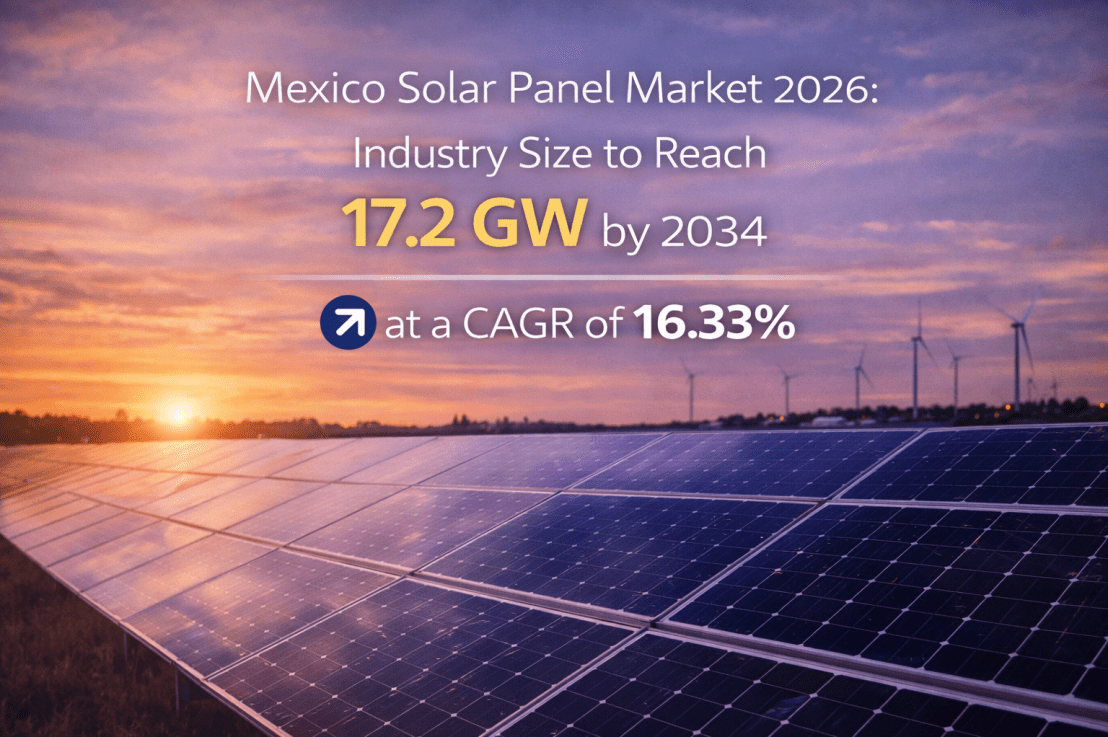 Mexico Solar Panel Market Size to Hit 17.2 GW by 2034: Trends &&nbsp;Forecast