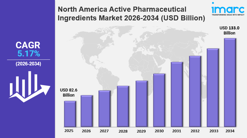 North America Active Pharmaceutical Ingredients Market Size Worth USD 133.0 Billion by 2034 | CAGR: 5.17%: IMARC&nbsp;Group